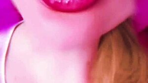 Huge pink lips transform crossdressing bimbo into fetish fuck doll