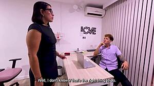 Colombian Milf, Ready to Ride Boss for Debt?