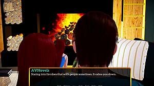 My new family gathers for a quiet evening together