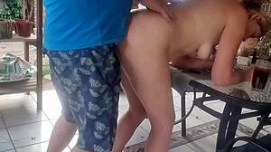 rough outdoor bang, hard as hell man