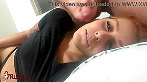 Young blowjob lover takes cumshot in mouth from amateur facial action