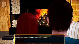 My new family gathers for a quiet evening together