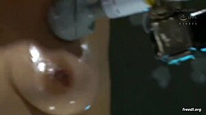 I’m bound tight in Asian electro bondage play