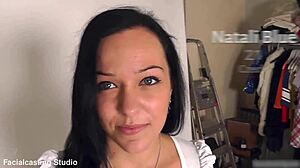 Teenie Cums Hard On Big Dick