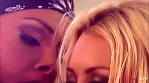 damn, blonde lesbians devour pussy in the bath! they bang hard with a dildo!