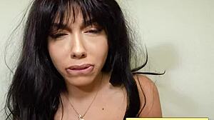 Bianca licks shaved pussy hard!