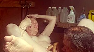 Eating and Fucking Hard on Washing Machine Again