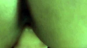 Brunette Girlfriend Moans During Double Penetration With Cock In Ass And Toy In Pussy