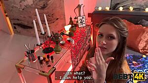 Debt4k roztomilá mladá používá kouzelná prsa a blowjob na splacení dluhu