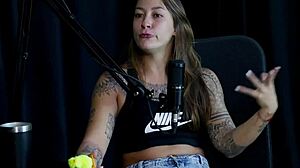 Latina Amateur Explains Name and Joins Wild Group Action with Elisa Sanches.