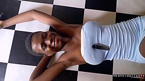 18-Year-Old Ebony GETTING FUCKED Hard in Slums!