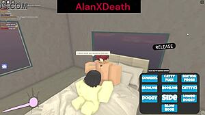 i was getting sucked off but the admin ruined it in roblox with her tits and pussy involved