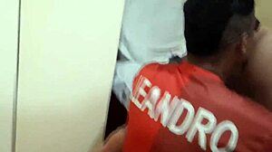 casal in hot action with sexy black feet fetish