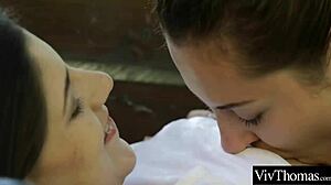 Wow, sexy girlfriends making up with hot kisses and wild pussy licking! 🔥