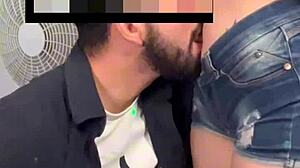 Close-Up Massage Of Latina's Belly Button