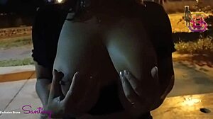 Caught secretary with big ass blowing cock in square at dinner