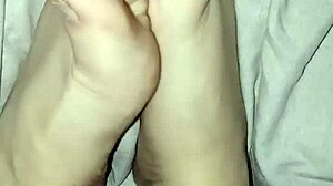 gretala SHOWS OFF her NATURAL BARE FEET without polish in a FETISH VIDEO