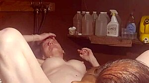 Eating and Fucking Hard on Washing Machine Again