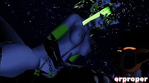 Cat and protogen engage in intense VRChat sex with alien elements