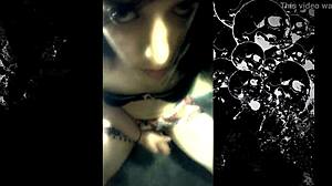 amateur shemale khora stroking solo on webcam, such a cute bodybuilder with natural tits