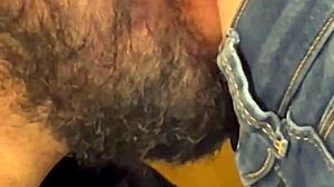 Close-Up Massage Of Latina's Belly Button