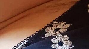 Watch Gretala peek at her hairy pussy in that thong! Is she teasing you?