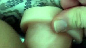 Brunette Girlfriend Moans During Double Penetration With Cock In Ass And Toy In Pussy