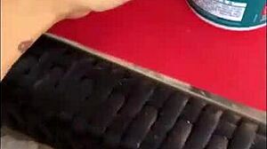 dirty milf flashing and having sex outdoors?