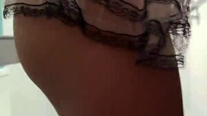 I'm cleaning as stepsister in sexy lingerie