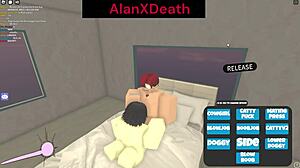 i was getting sucked off but the admin ruined it in roblox with her tits and pussy involved