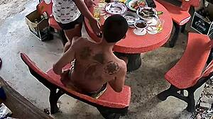 Black Milf and Teen Girl in Hardcore Blowjob and Sex Session, What a Mess They Made