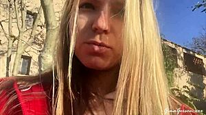 Trip to Barcelona, Wanna See My Skinny Blonde Rip Clothes in Public?