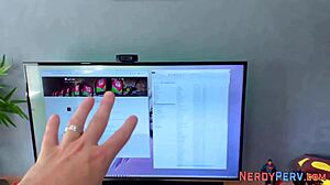 Damn! Busty Brit Sucks Off Dweeb with Skill!