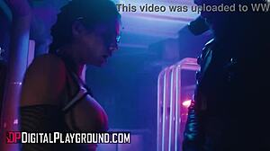 Watch Tru Kait and Geisha Kyd gag on cocks in deepthroat action on the spaceship!