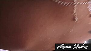 Secretly hooking up with my step-aunt at night with huge ass bent over