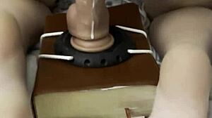 Scarlet play ends with a stretched and creamy pussy