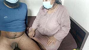 Indian couple gets naughty at night in bedroom