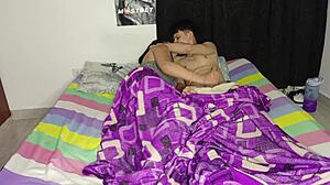 Watching her give a blowjob in front of the mirror during holiday sex. Clothes ripped off passionately 😏