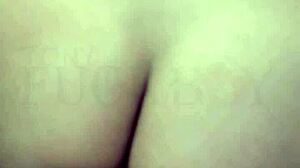 latina neighbor gapes wide after wild anal creampie