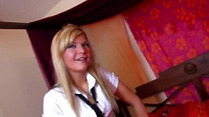 in this homemade quickie, a milf engages in roleplay leading to intense orgasms