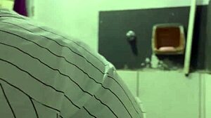 Video calling neighbor while husband watches soccer game