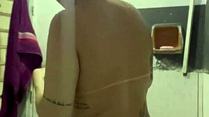 Video calling neighbor while husband watches soccer game