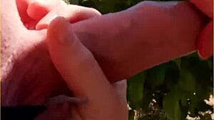 Hot Wife Delivers Amazing Public Blowjob in Daring Outdoor Scene.