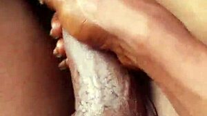 black dick stroking hard solo masturbation