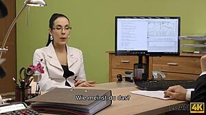 that curly haired brunette is sucking at the gloryhole like a pro