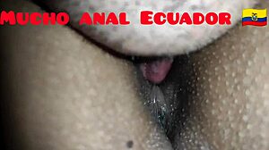 Lick that big ass and wet vagina of my Ecuadorian wife bent over on all fours in doggystyle action!