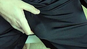 these shorts feel so soft against my big cock without underwear