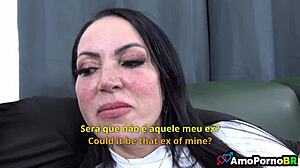 Latina Wife in Interracial Doggy Action as Husband Watches, Part 3