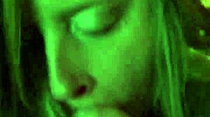 Jenny, suck that cum in your mouth so good!