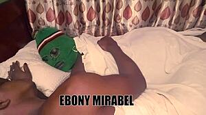 Whoa! Ebony Honey Struggles with a Massive Shaft at Night in Wild Encounter